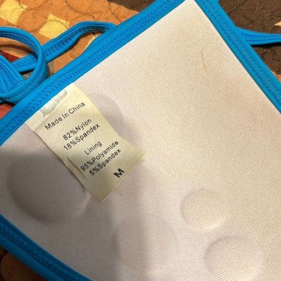 TURQUOISE STRING BIKINI - Picture 3 of 4